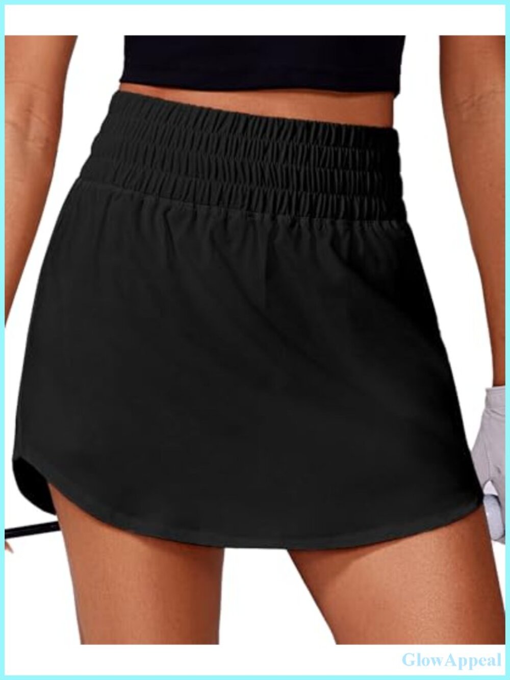 Women's Golf Skort High Waisted A-Line Skirt with Pockets 2 Inner Shorts Tummy